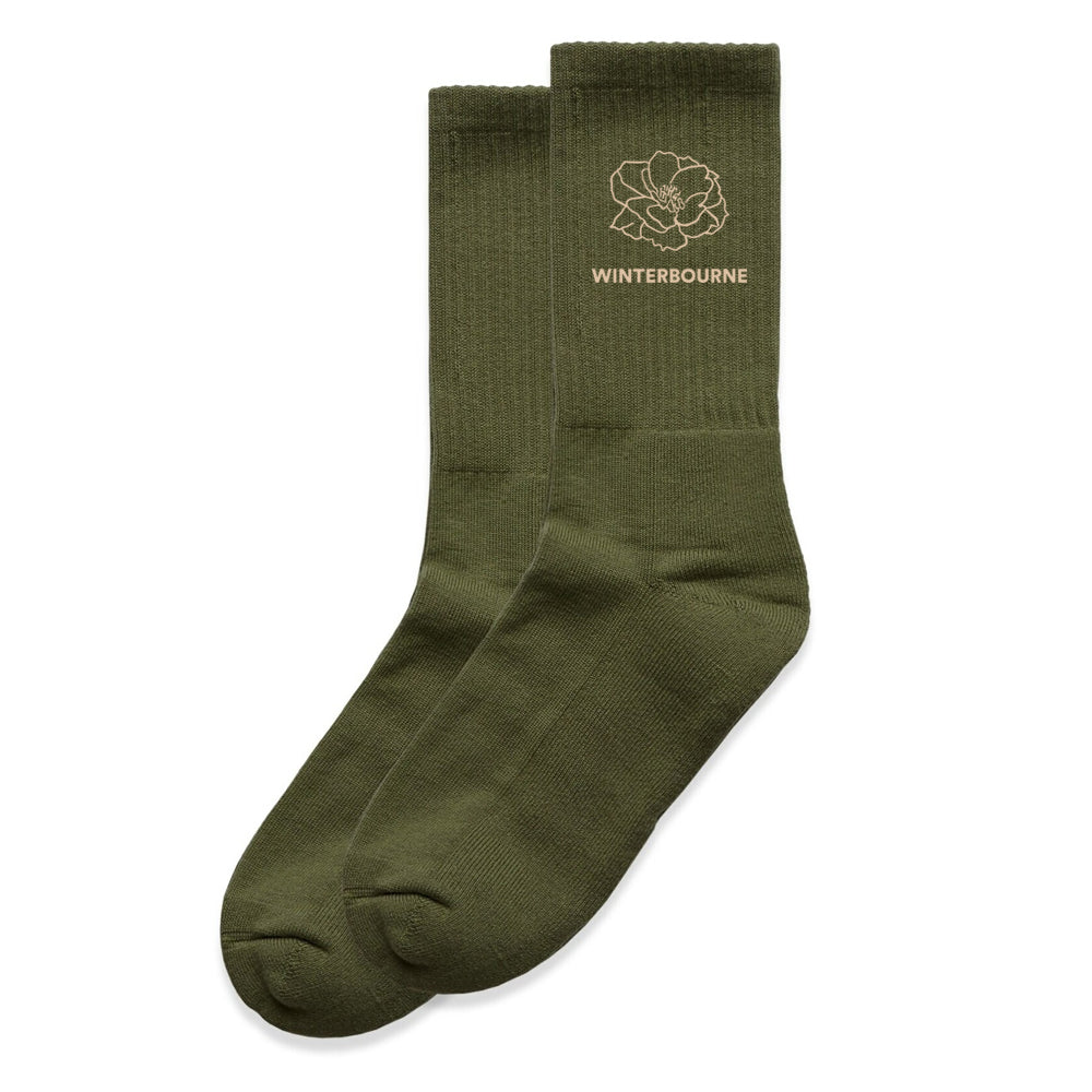 Winterbourne_EOY Socks_Army